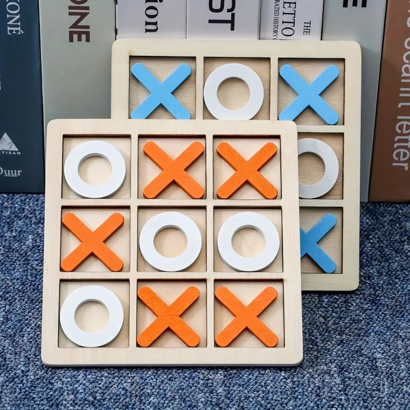 Wooden Tic-Tac-Toe Puzzle Game - 293 - Default Title - Odeez | Educational Toys Pakistan 
