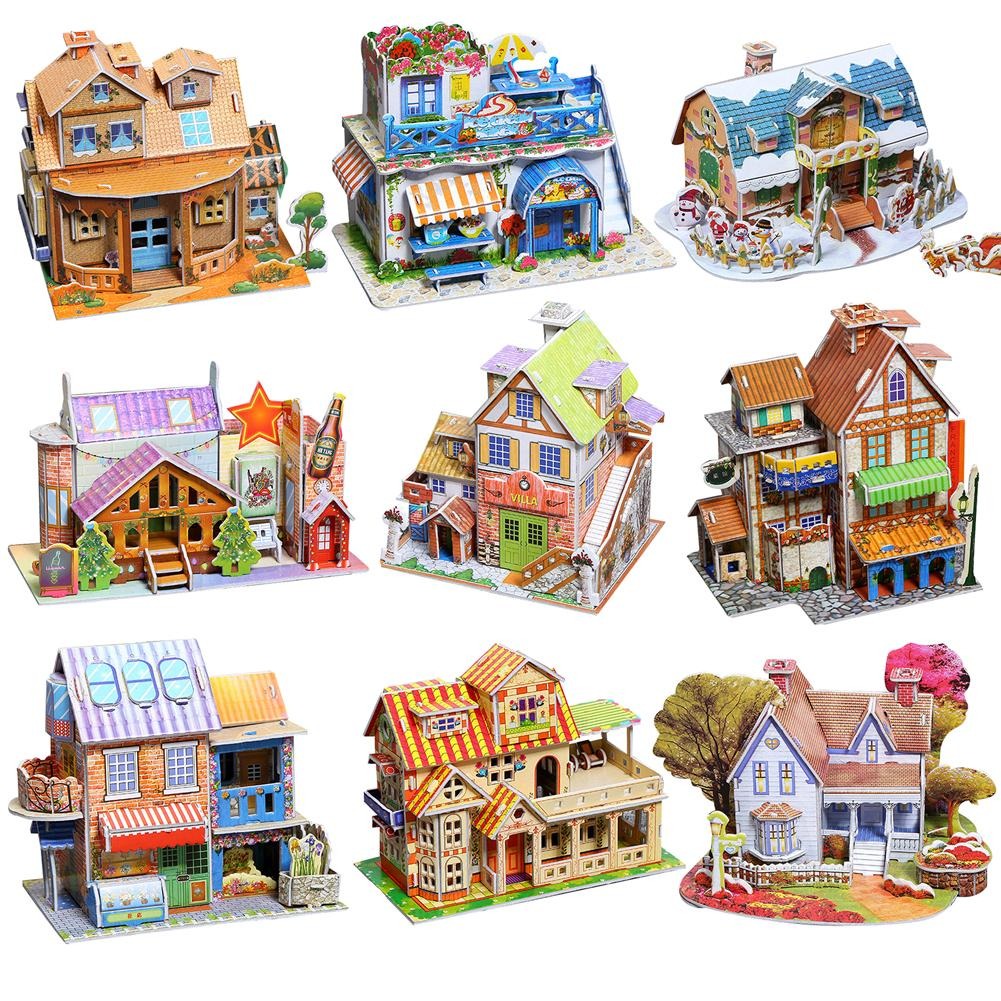 DIY 3D Villa Foam Puzzle Set - 488 - Default Title - Odeez | Educational Toys Pakistan 