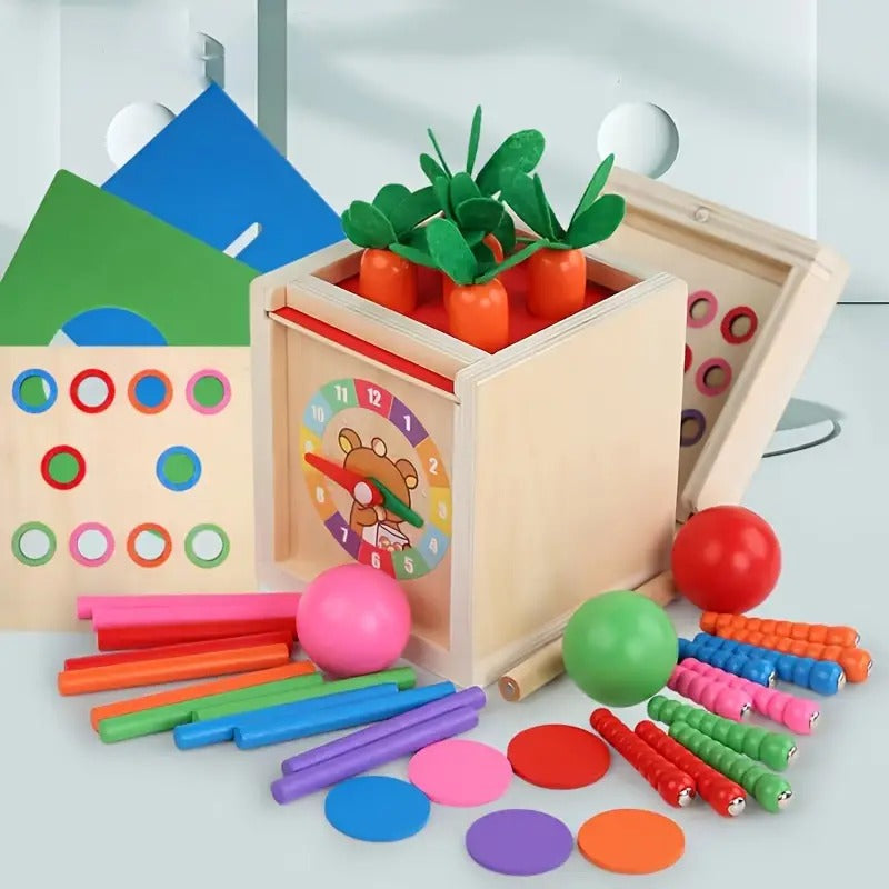 6in1 Montessori Early Education Intelligence Multi-functional Box - Default Title - Odeez | Educational Toys Pakistan 