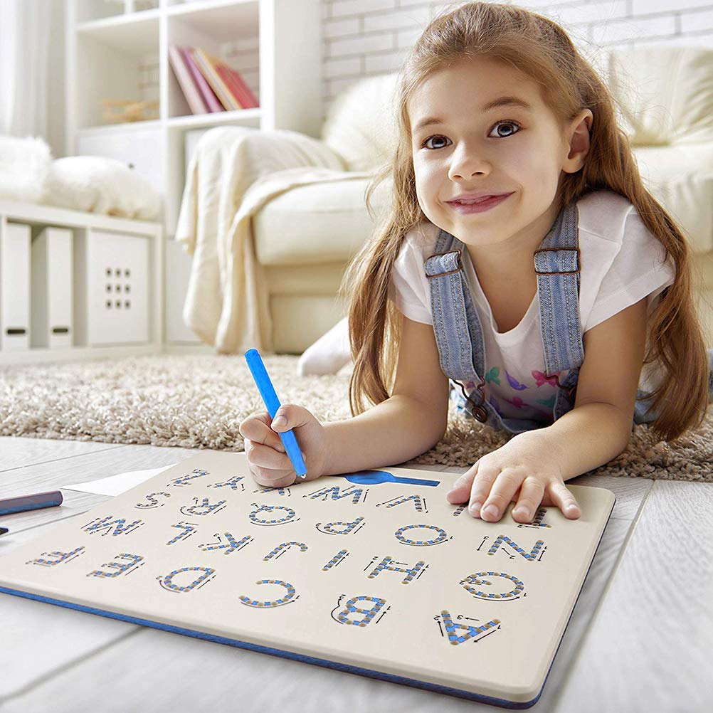 Magnetic Solid Uppercase Alphabet Tracing Magpad - 212 - Default Title - Odeez | Educational Toys Pakistan 