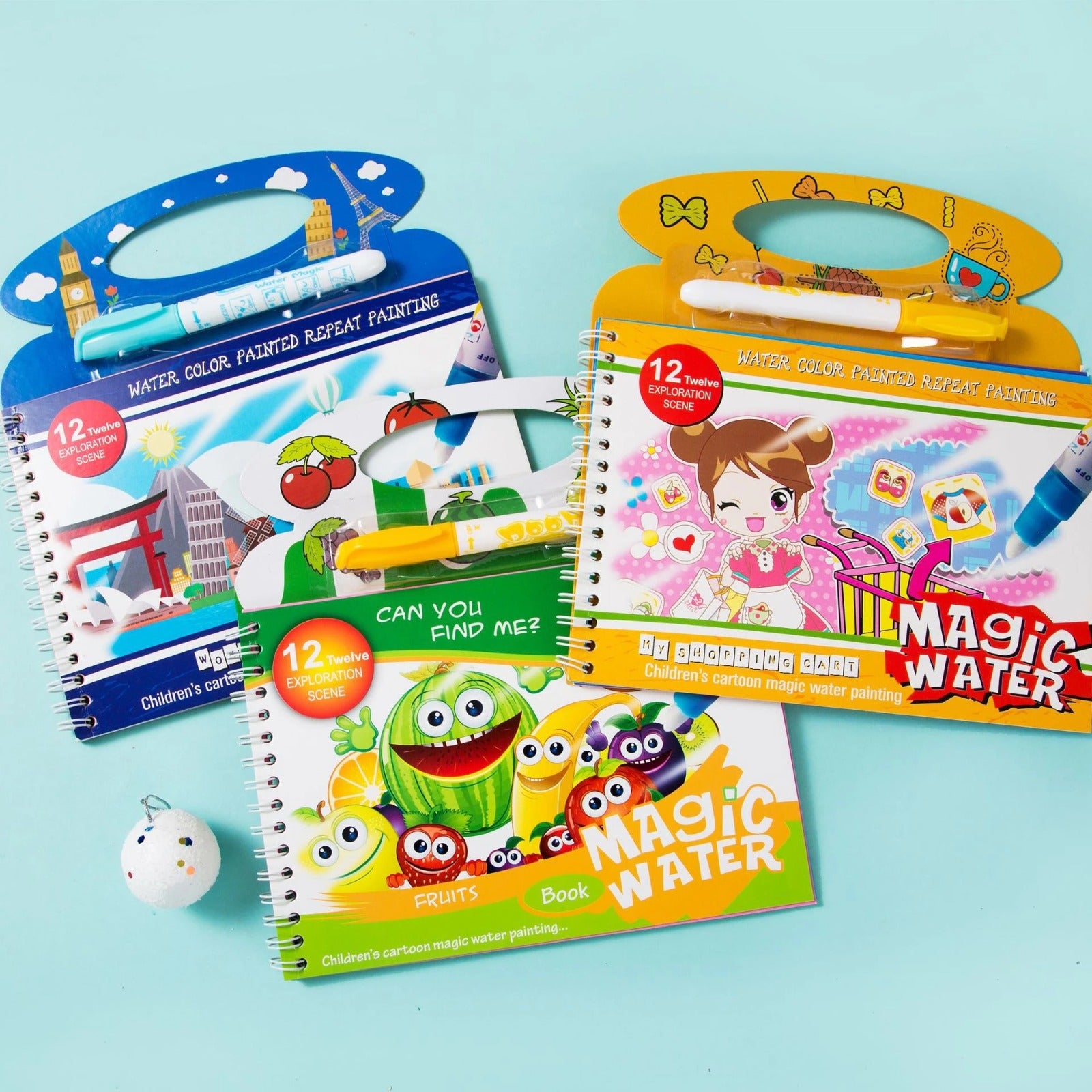 Water Magic Doodle Colorful Book with Handle - Random Designs - Default Title - Odeez | Educational Toys Pakistan 