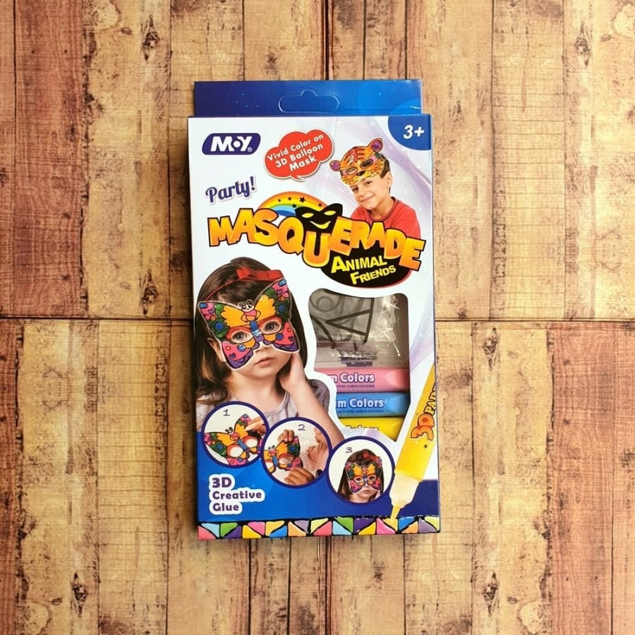 Party Masquerade 3D Creative Glue Art Kit for Kids - 109 - Default Title - Odeez | Educational Toys Pakistan 