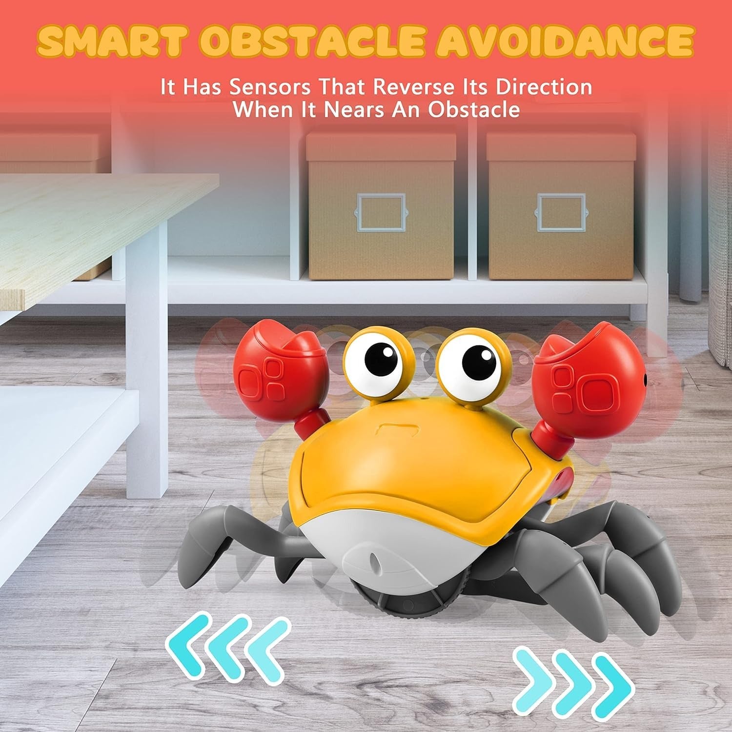 Electric Induction Rechargeable Cute Crab - 008 - Default Title - Odeez | Educational Toys Pakistan 
