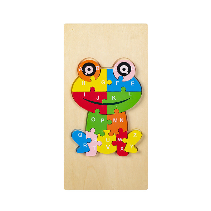 Wooden Alphabet Learning Jigsaw Puzzle Random Character - 191 - Default Title - Odeez | Educational Toys Pakistan 