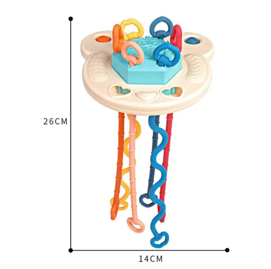 Baby Teether Pull String Sensory Rattle Toy - 888 - Default Title - Odeez | Educational Toys Pakistan 