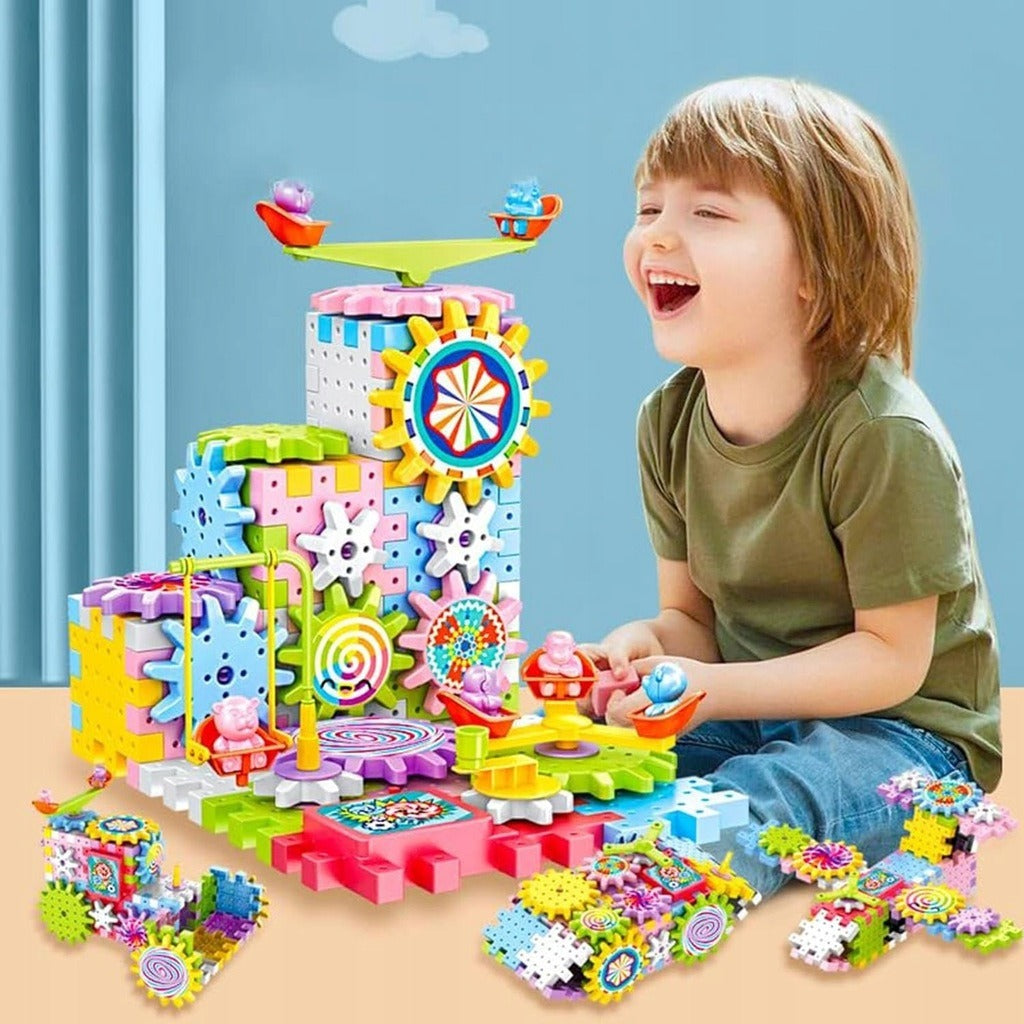 Magical Electronic Interlocking Gear Blocks - 83 Pieces - Default Title - Odeez | Educational Toys Pakistan 
