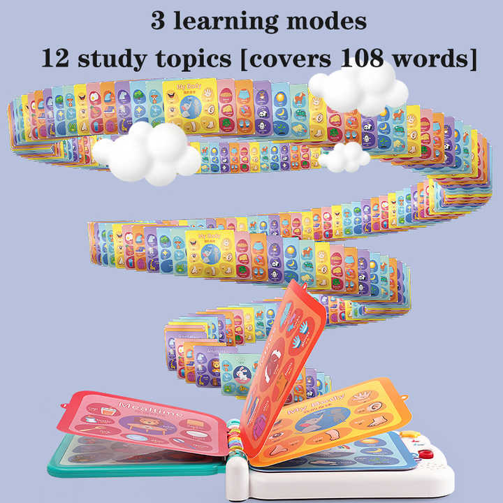 Touch and Learn Words Book with Bluetooth Function - 108 Words - Default Title - Odeez | Educational Toys Pakistan 