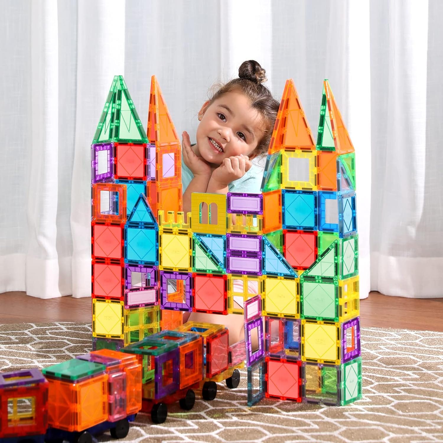 DIY Magnetic Construction Blocks - 77 pieces - Default Title - Odeez | Educational Toys Pakistan 