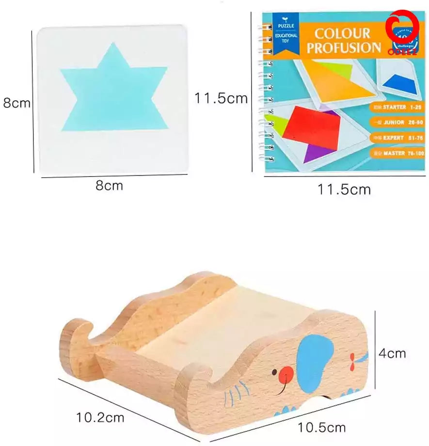 100 Challenge Color Code Pattern Puzzle - Default Title - Odeez | Educational Toys Pakistan 