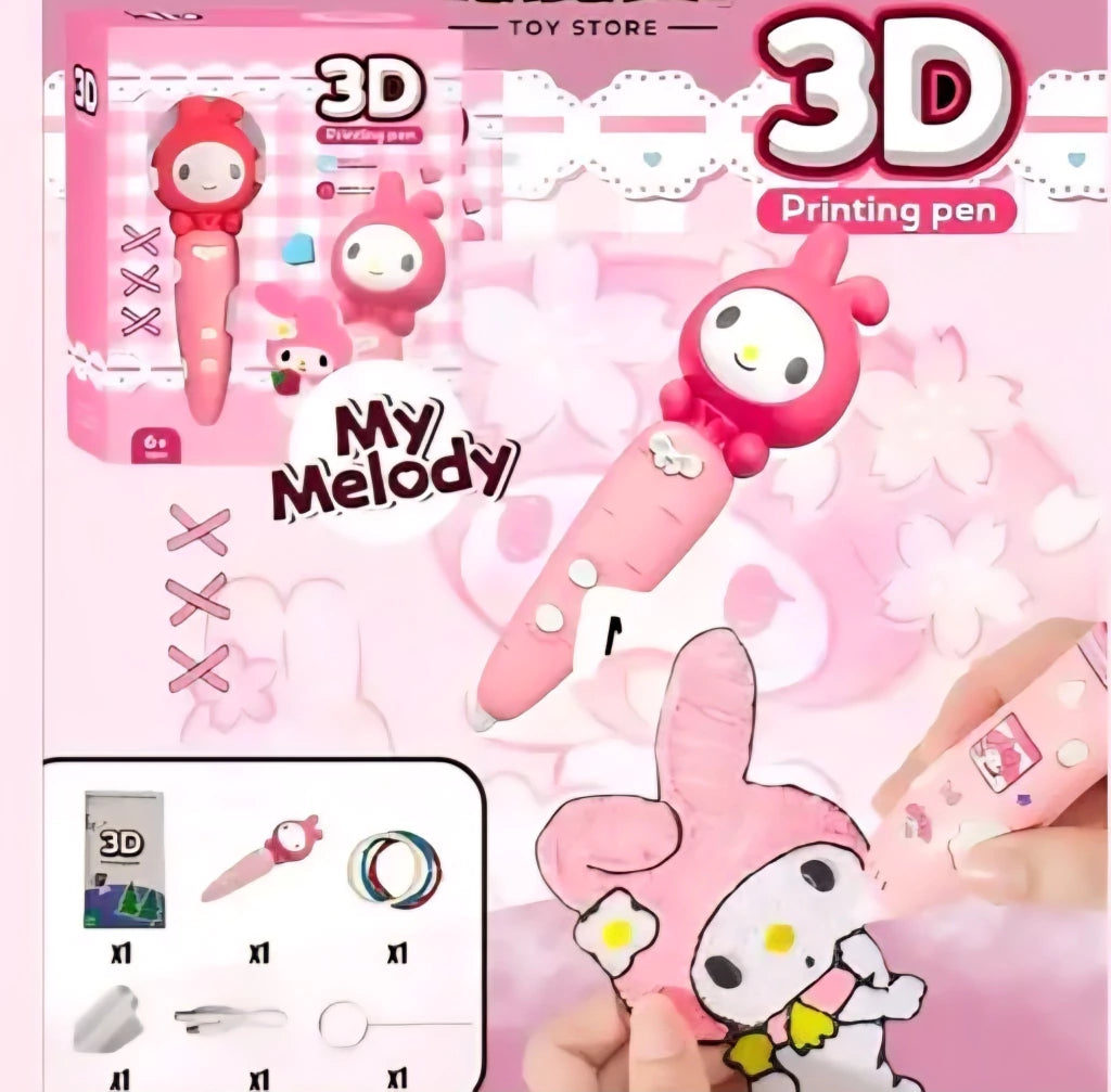 My Melody 3D Printing Pen – Creative DIY Art and Craft Toy