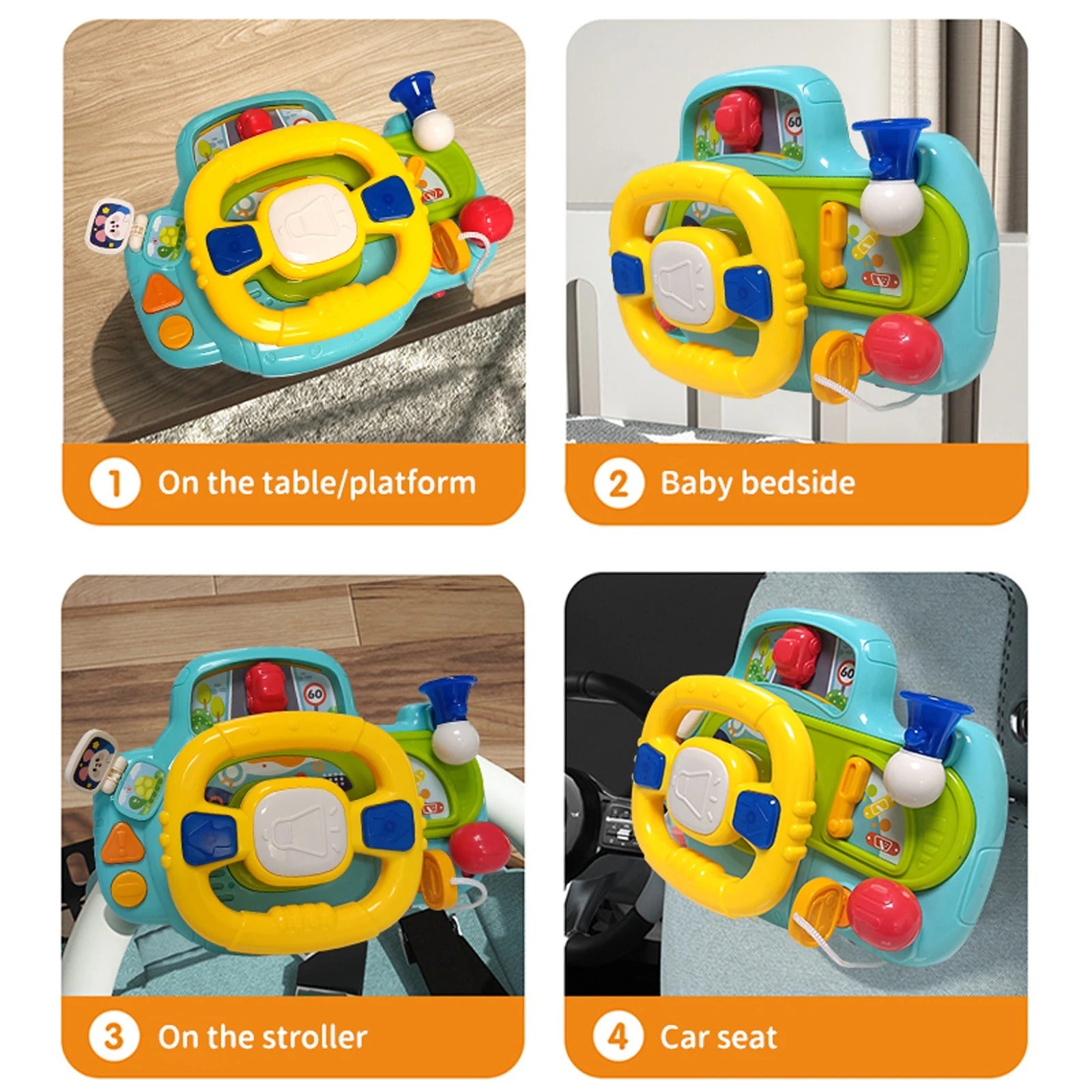 Interactive Steering Wheel Navigation Bridge Play Set - 541 - Default Title - Odeez | Educational Toys Pakistan 