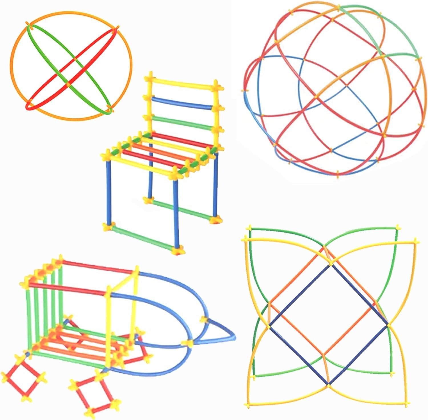 Straw Constructor STEM Building Blocks - 110 pieces - Default Title - Odeez | Educational Toys Pakistan 