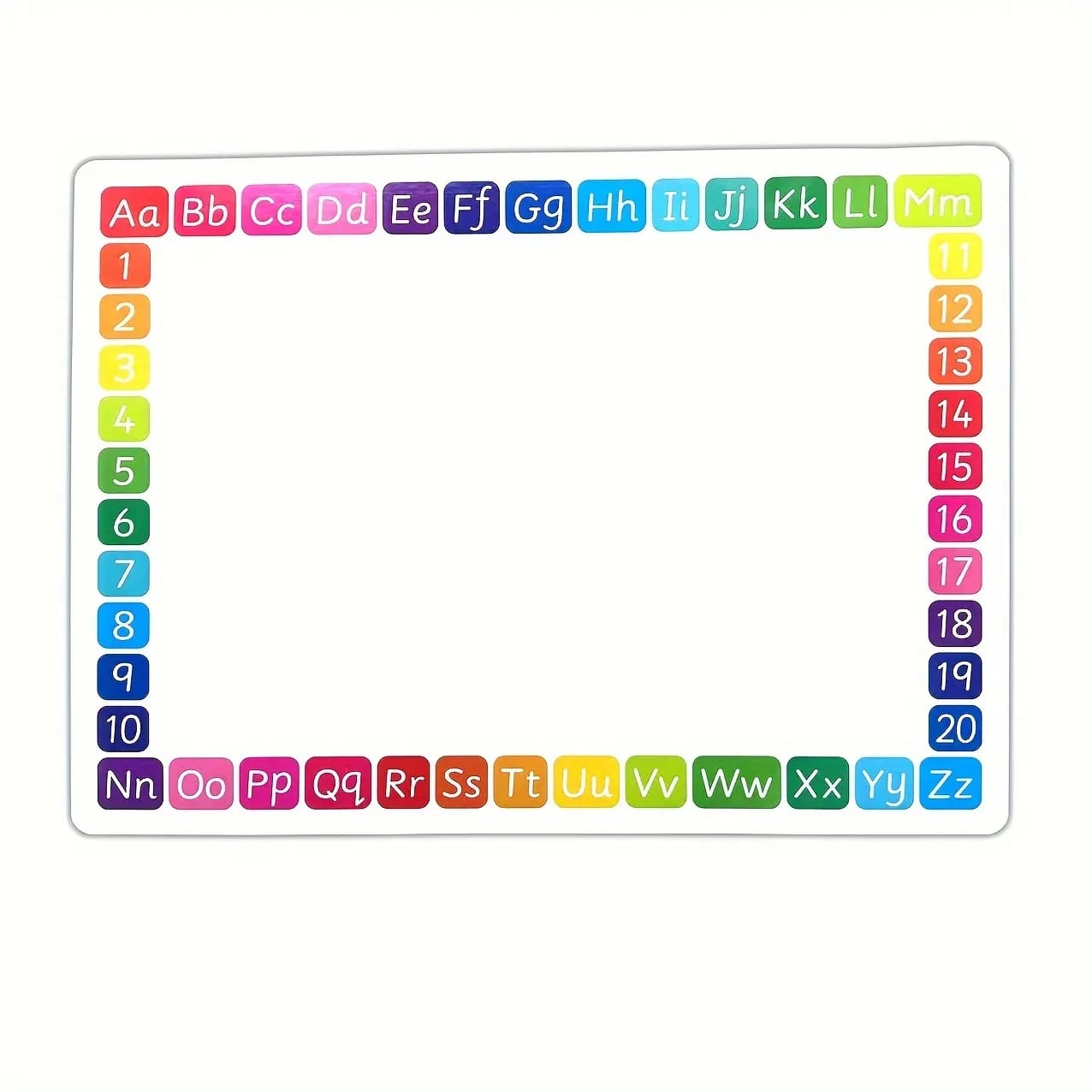 12in1 Object Recognition Education Posters with Erasable Board - Default Title - Odeez | Educational Toys Pakistan 