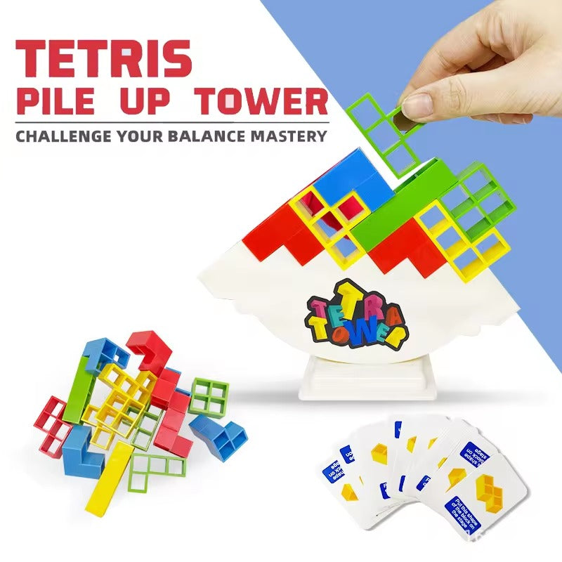 Tower balance game - Tetra Tower Stacking Fun Balance Game - 310 - Default Title - Odeez | Educational Toys Pakistan 