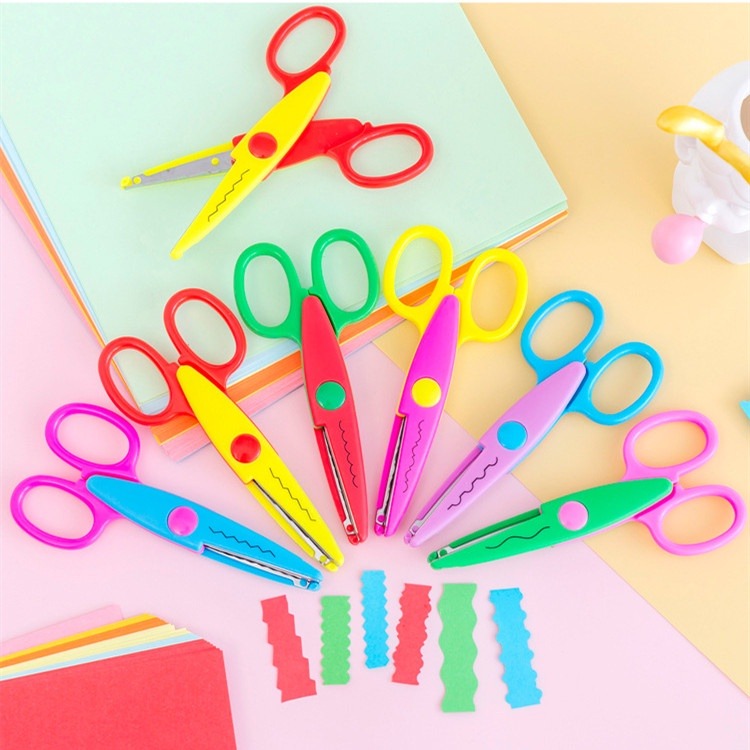 Craft Steel Lace Scissor for Kids Random Design - 017 - Default Title - Odeez | Educational Toys Pakistan 
