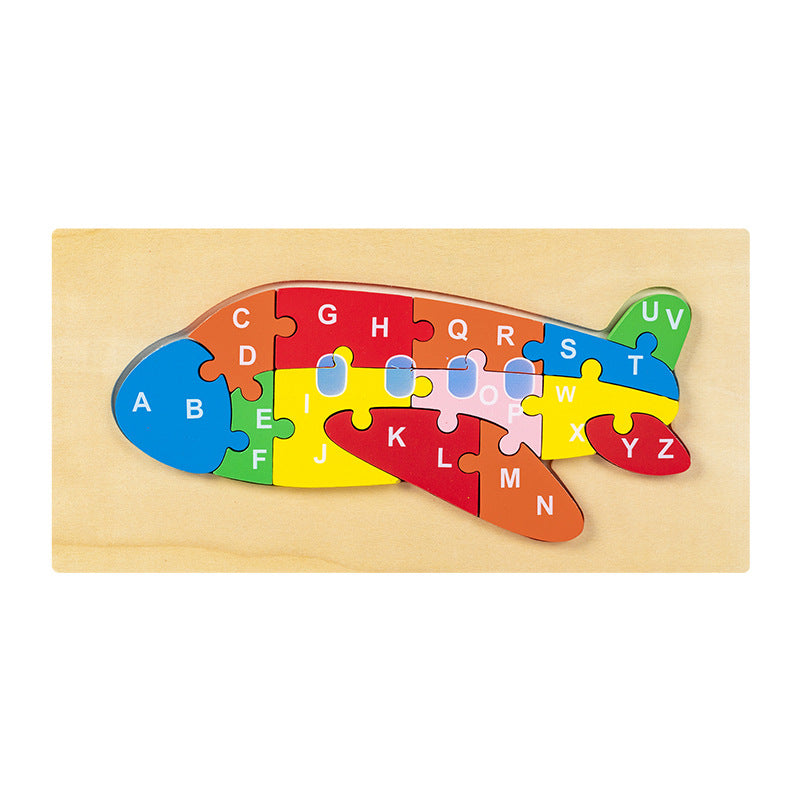 Wooden Alphabet Learning Jigsaw Puzzle Random Character - 191 - Default Title - Odeez | Educational Toys Pakistan 