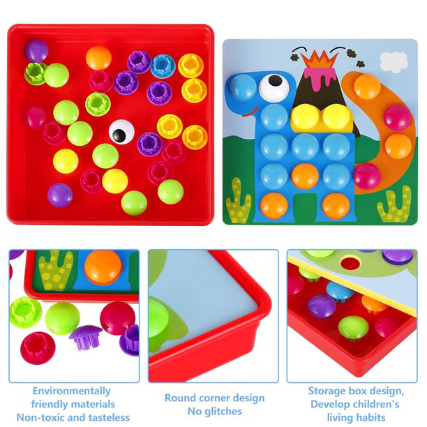 Button Idea Creative Color Matching Educational Toy