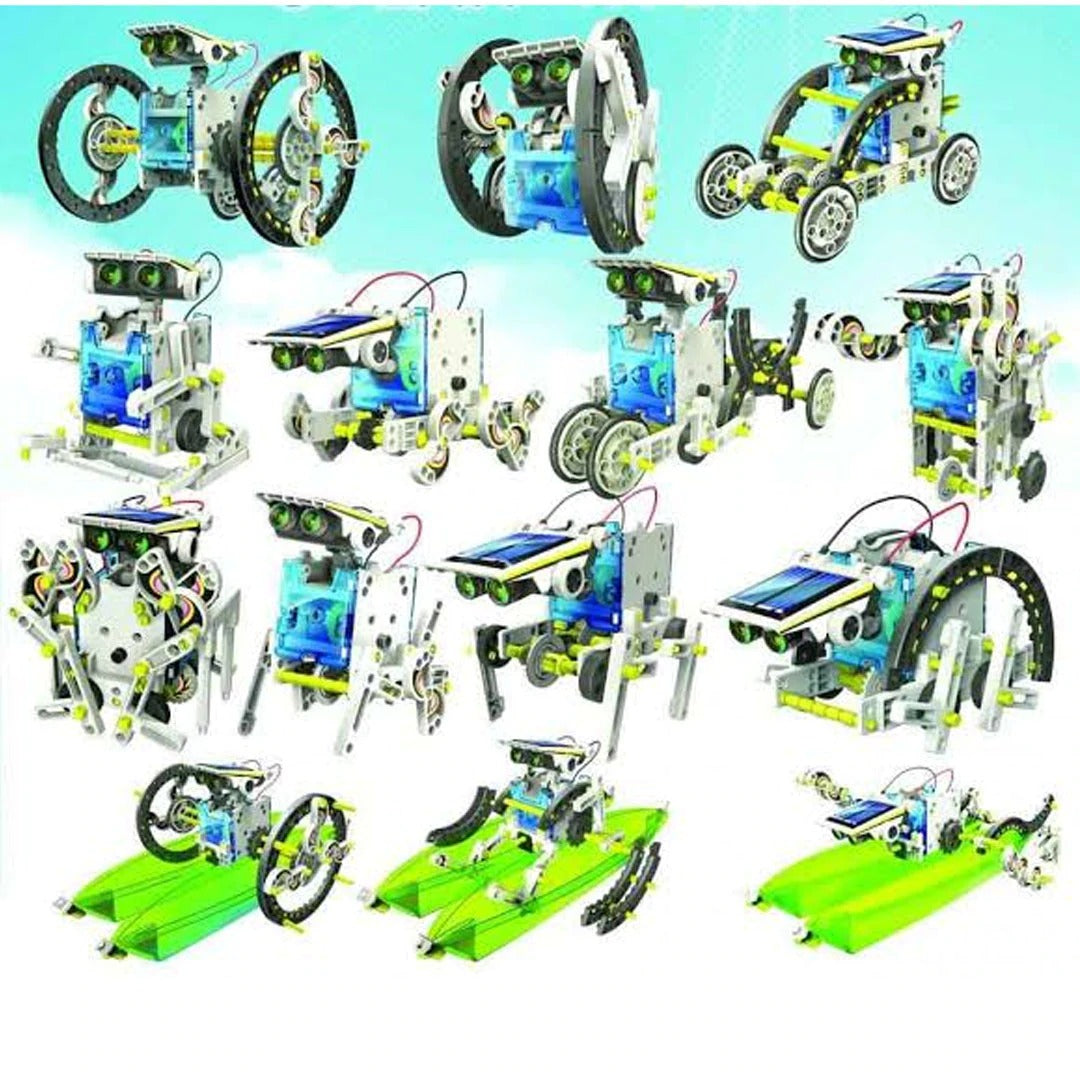 14 in 1 DIY Solar Robot Logical Experiments - Default Title - Odeez | Educational Toys Pakistan 