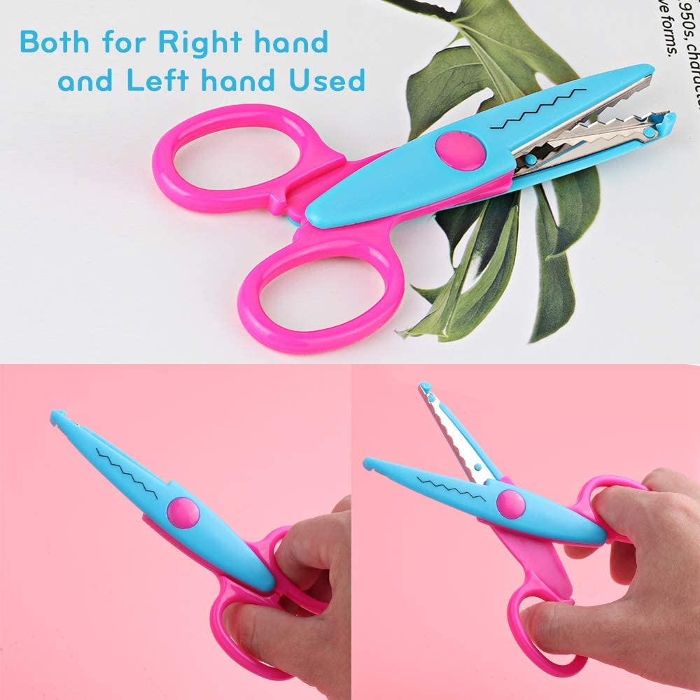 Craft Steel Lace Scissor for Kids Random Design - 017 - Default Title - Odeez | Educational Toys Pakistan 