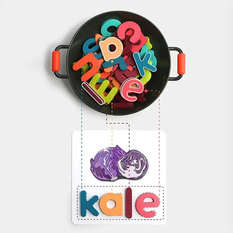 Cooking With Spelling Game for Kids Pretend Play Toys