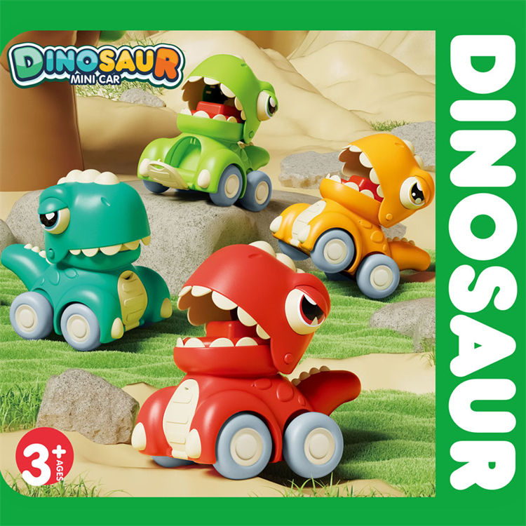 Mini Cute Dinosaur Press Car Random Colors 1 piece - 269