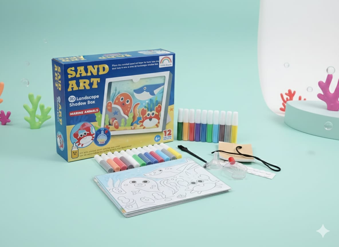 Sea World Sand Art Painting Creative 12 Colors - 71A