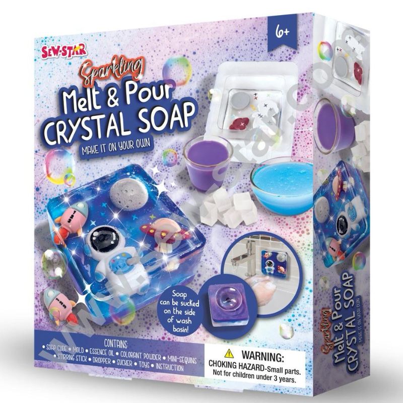 DIY Sparkling Melt & Pour Crystal Soap Space - 029 - Default Title - Odeez | Educational Toys Pakistan 