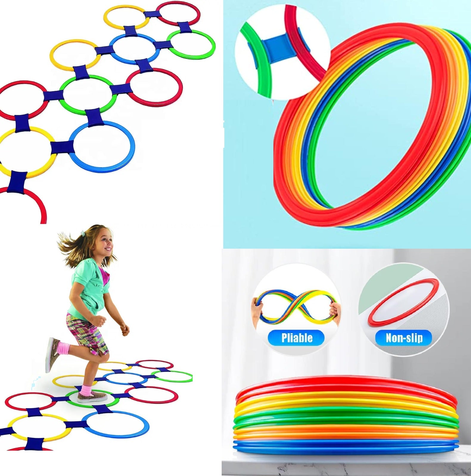 Twister Hopscotch Play Game - 13 Rings