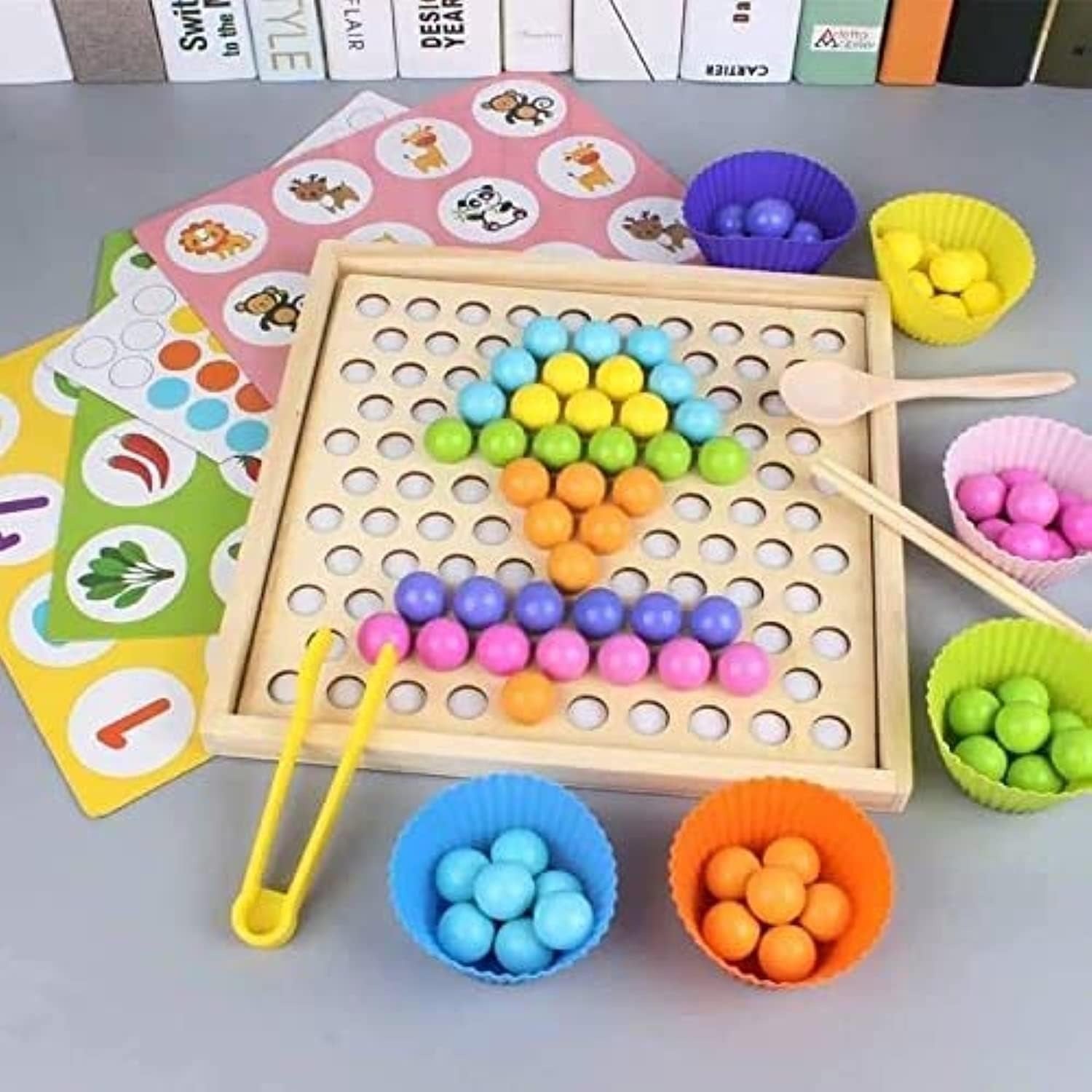 2in1 Memory Training Matching Pair Bead Game - Default Title - Odeez | Educational Toys Pakistan 
