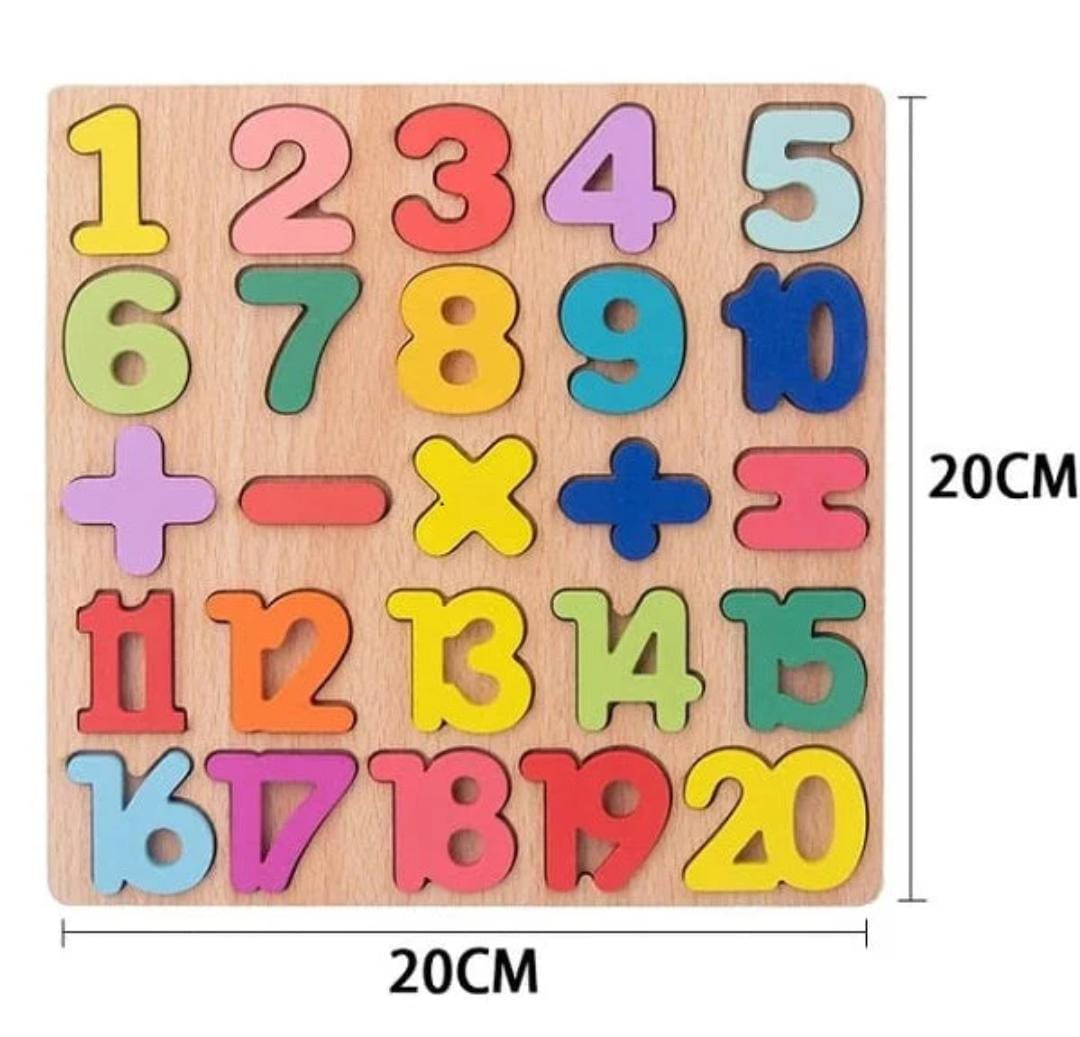 Number Wooden 1 to 20 Learning Board - 887 - Default Title - Odeez | Educational Toys Pakistan 
