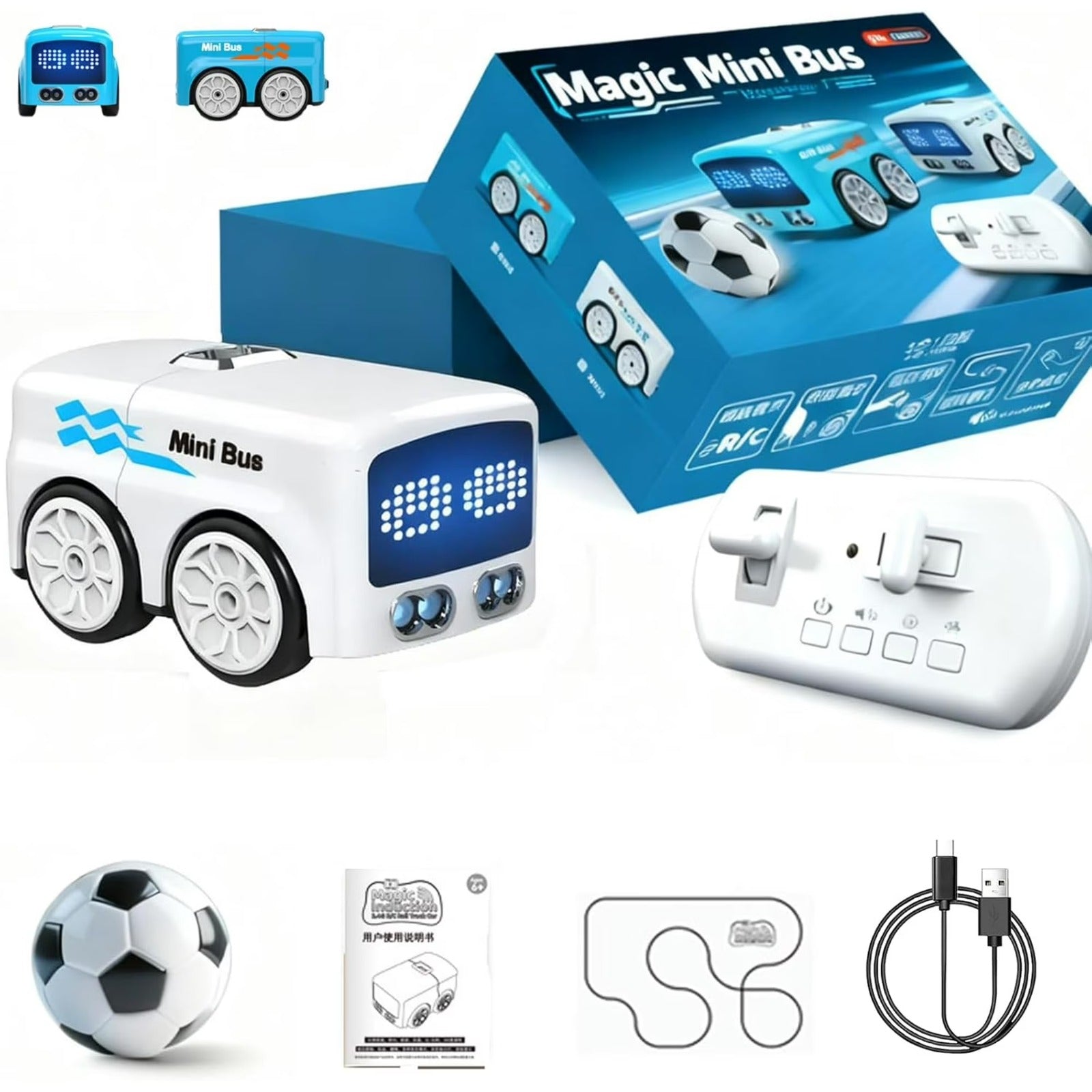 Remote Control Magic Mini Induction Line Following Smart Bus - 073