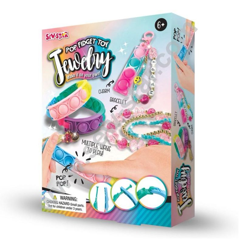 Make your own Pop Fidget Jewelry Making Kit - 001 - Default Title - Odeez | Educational Toys Pakistan 