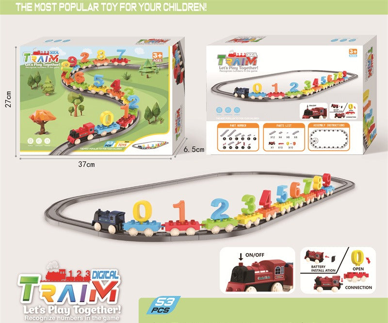 Colorful Playtive Digital Train Play Set 0 to 9 - 523
