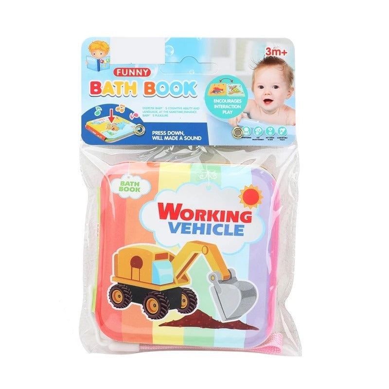 Working Vehicle Bath Book -2022-26 - Default Title - Odeez | Educational Toys Pakistan 