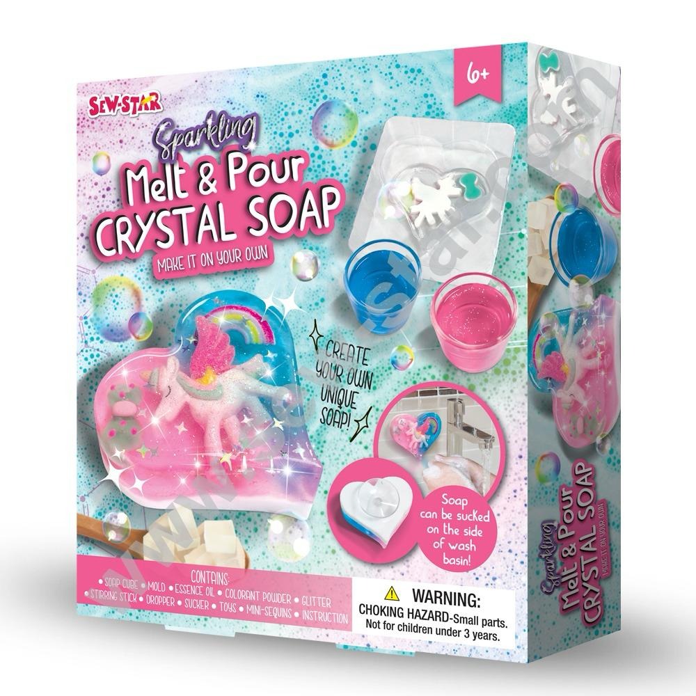 Sparkling DIY Melt and Pour Crystal Soap Unicorn - 032 - Default Title - Odeez | Educational Toys Pakistan 