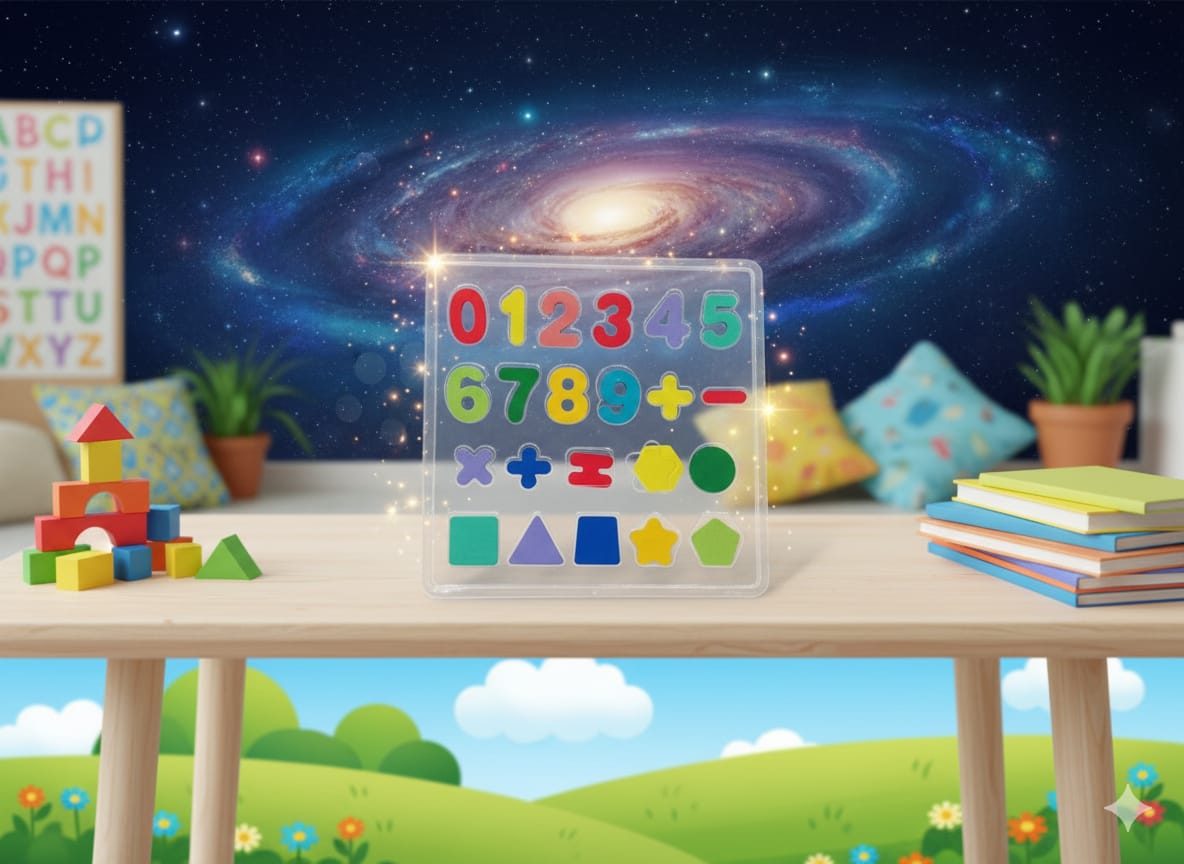 Wooden Alphabet and Number Learning Preschooler - 395