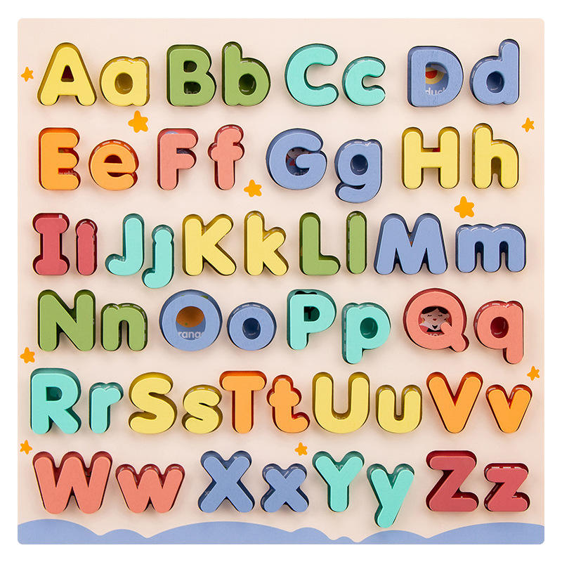 2in1 Wooden Uppercase and Lowercase Picture Board - 905