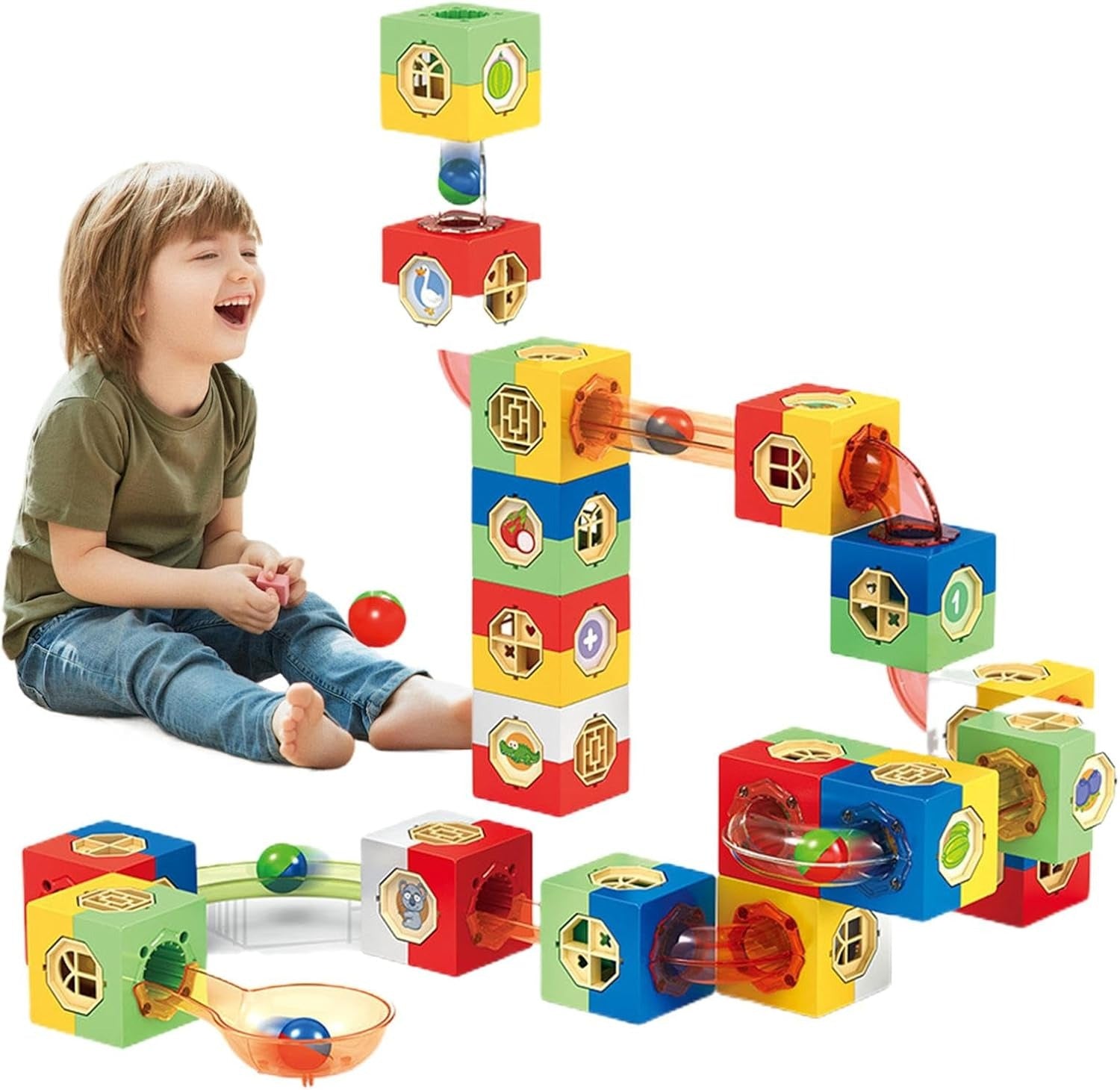 DIY Marble Ball Pipe Building Blocks - 098