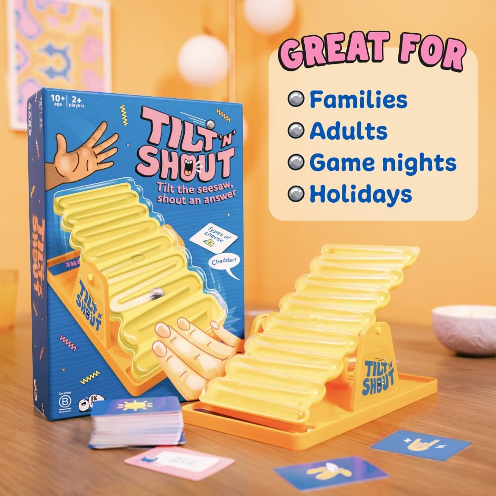 Tilt 'n' Shout: A Speedy Seasaw Family Board Game - 602