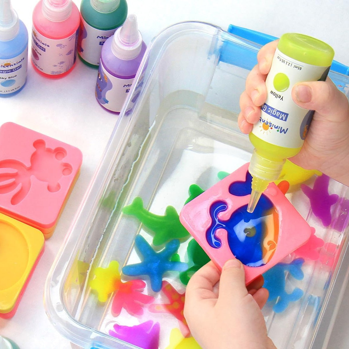 DIY ELF Water Gel Molding 4 Color and Molds - 214