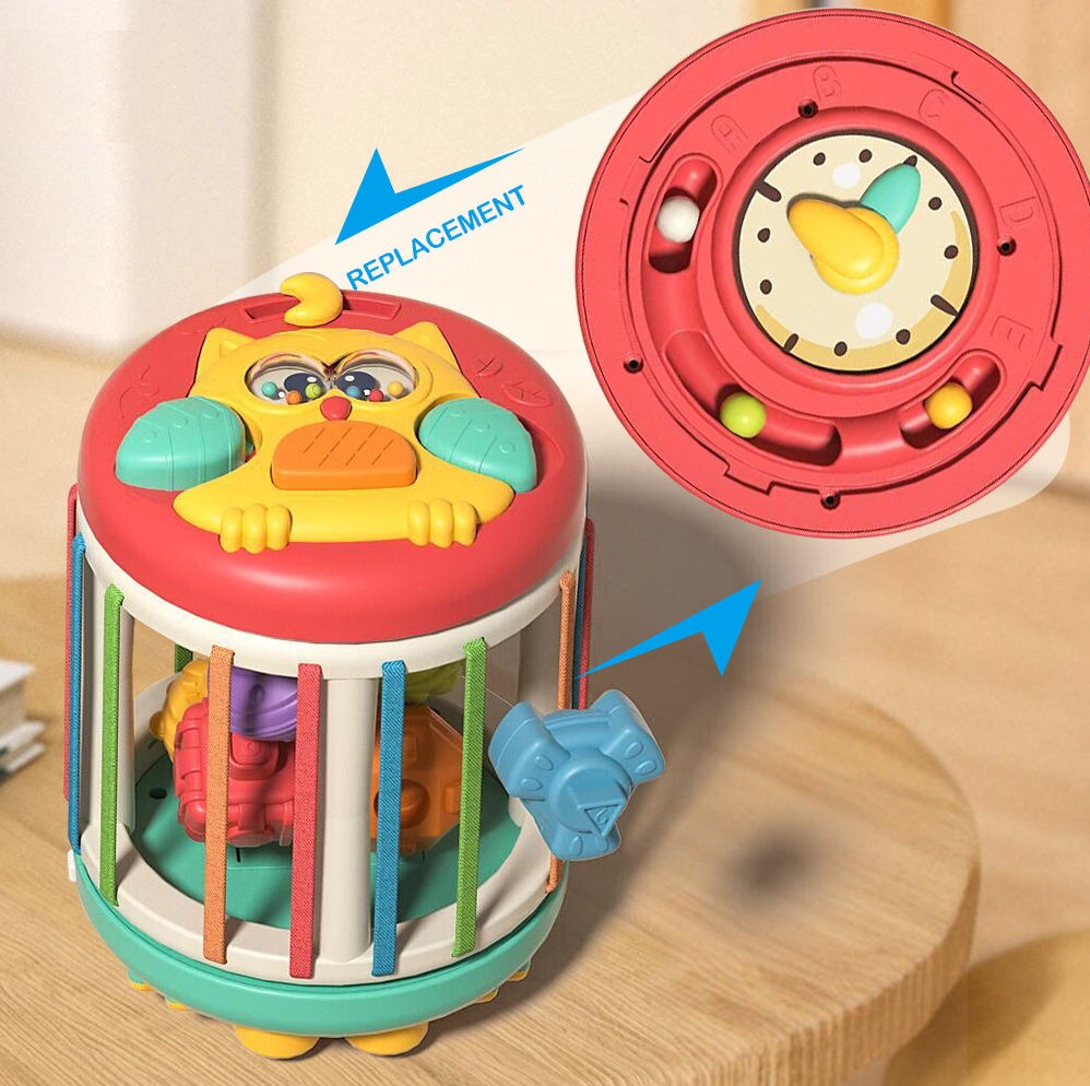 Hand Beat Drum Shape Stacking Activity Cylinder Toy - 521