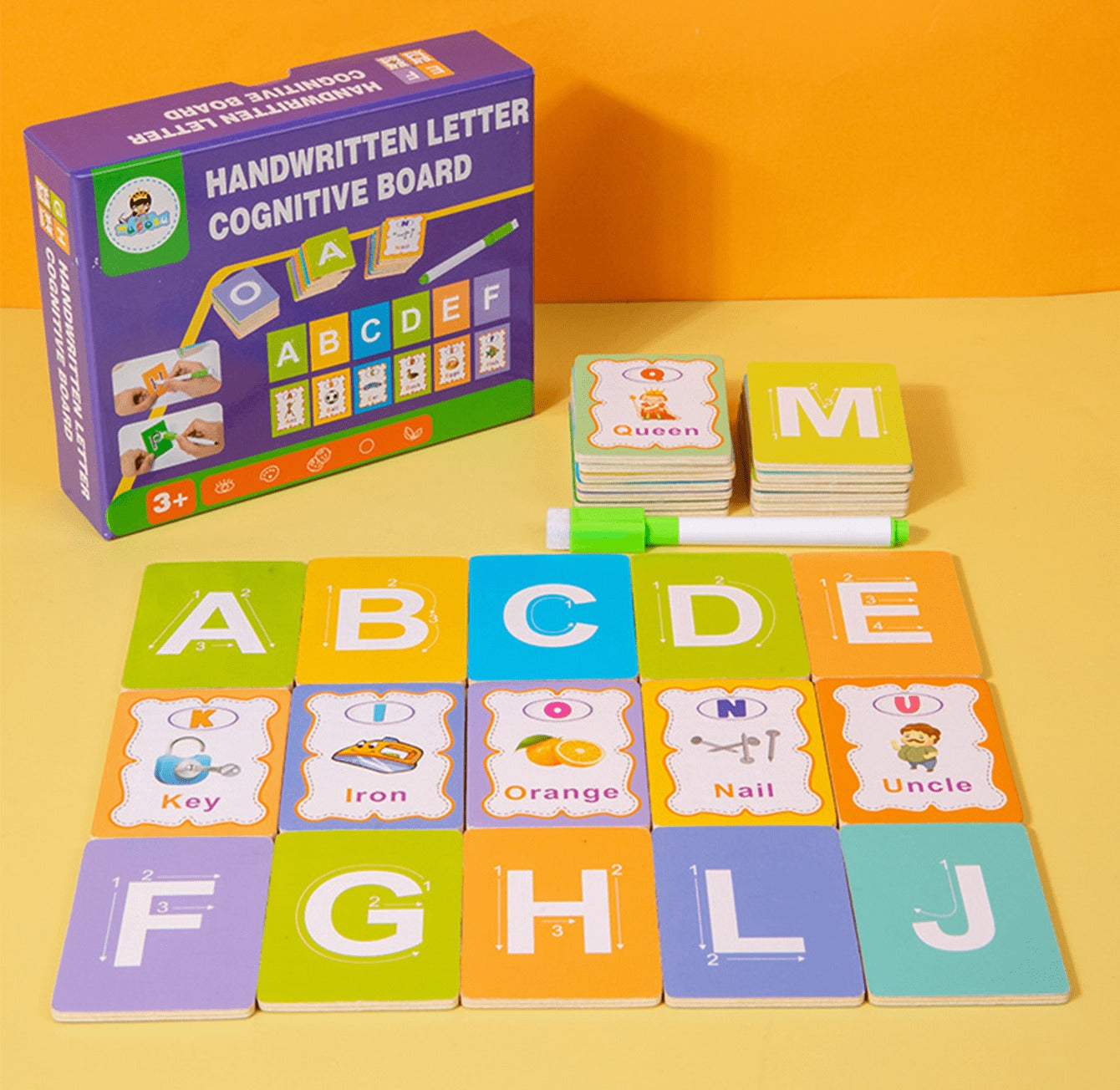 Write and Wipe Letter Cognitive Puzzle Board - 359