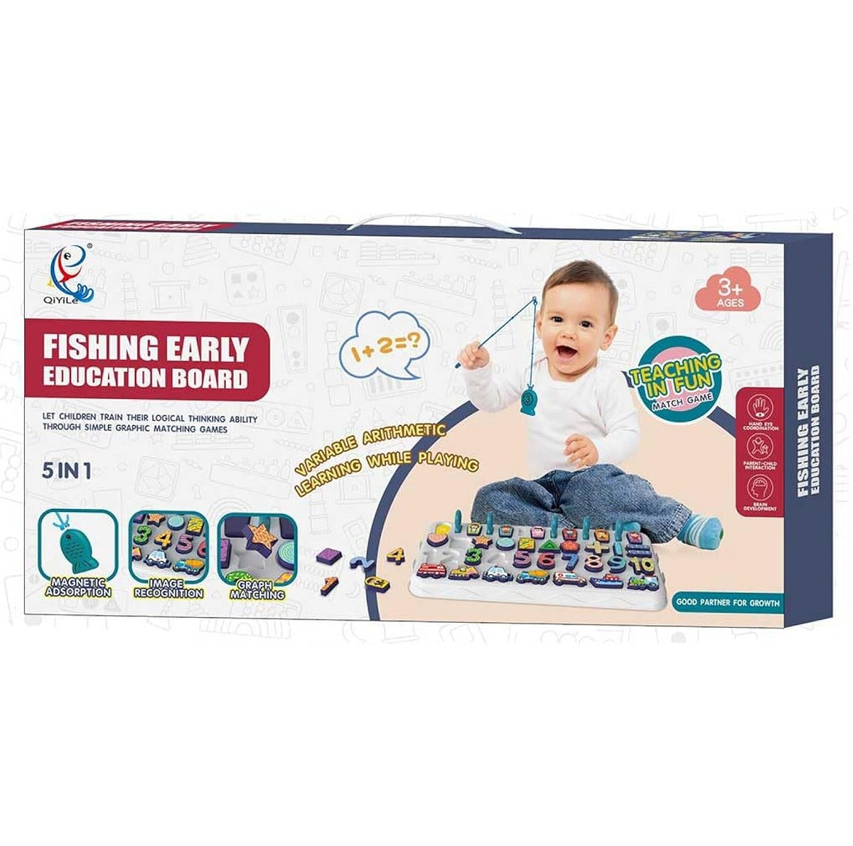 3 in 1 Wisdom Early Education Board - 556 - Default Title - Odeez | Educational Toys Pakistan 