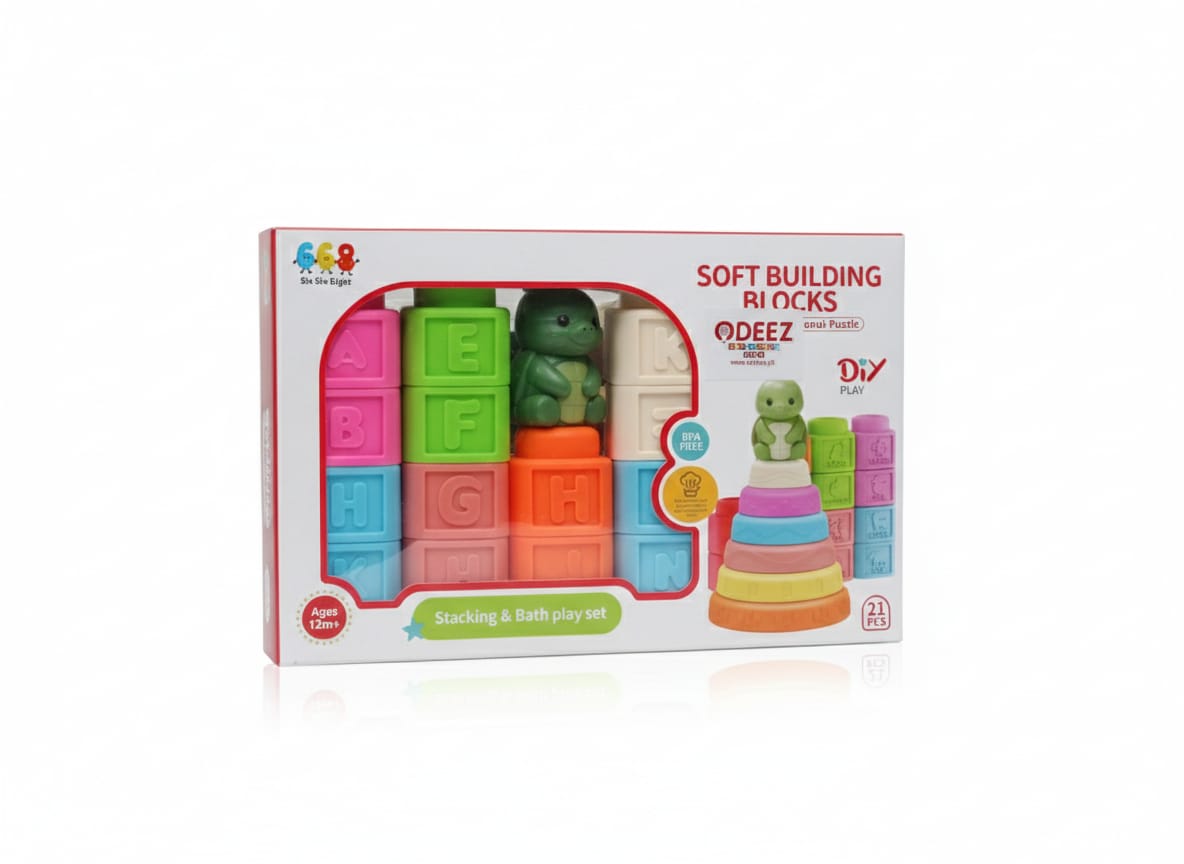 Number and Alphabet Stacking Blocks for Toddler  - 82A