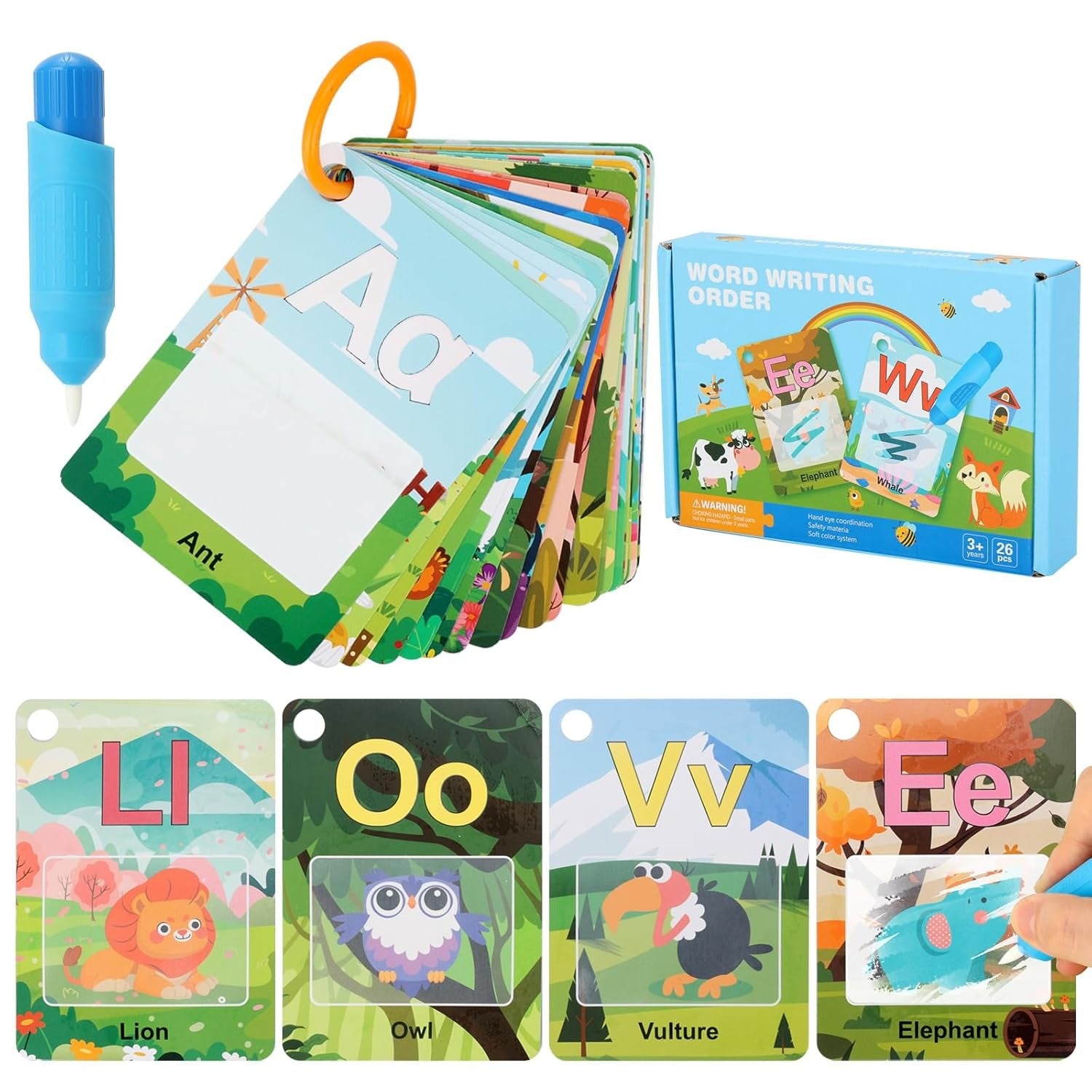 Magical Water Doodle Alphabet Painting Cards - 26 pieces - Default Title - Odeez | Educational Toys Pakistan 