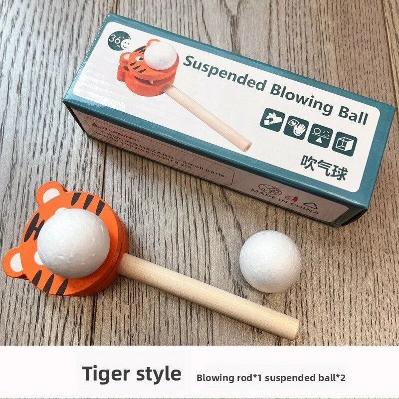 Wooden Floating Ball Blow Pipe and Ball Blowing - 951