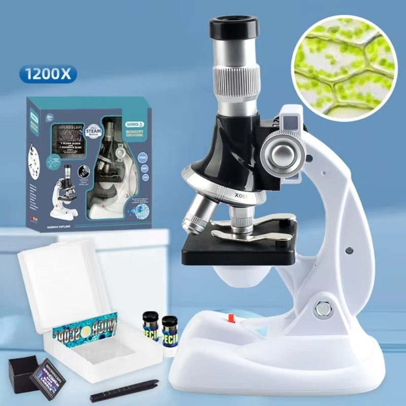 STEAM Science Explore Microscope 100/600/1200X Experiment Kit - 303 ...