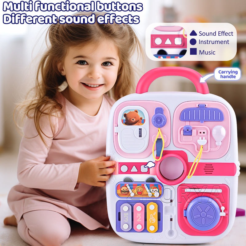 Multi-functional Cognitive Bear Busy Board for Toddlers - 308