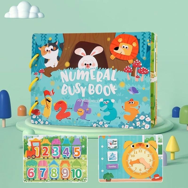 DIY Numeral Busy Book Multiple Activities - 611
