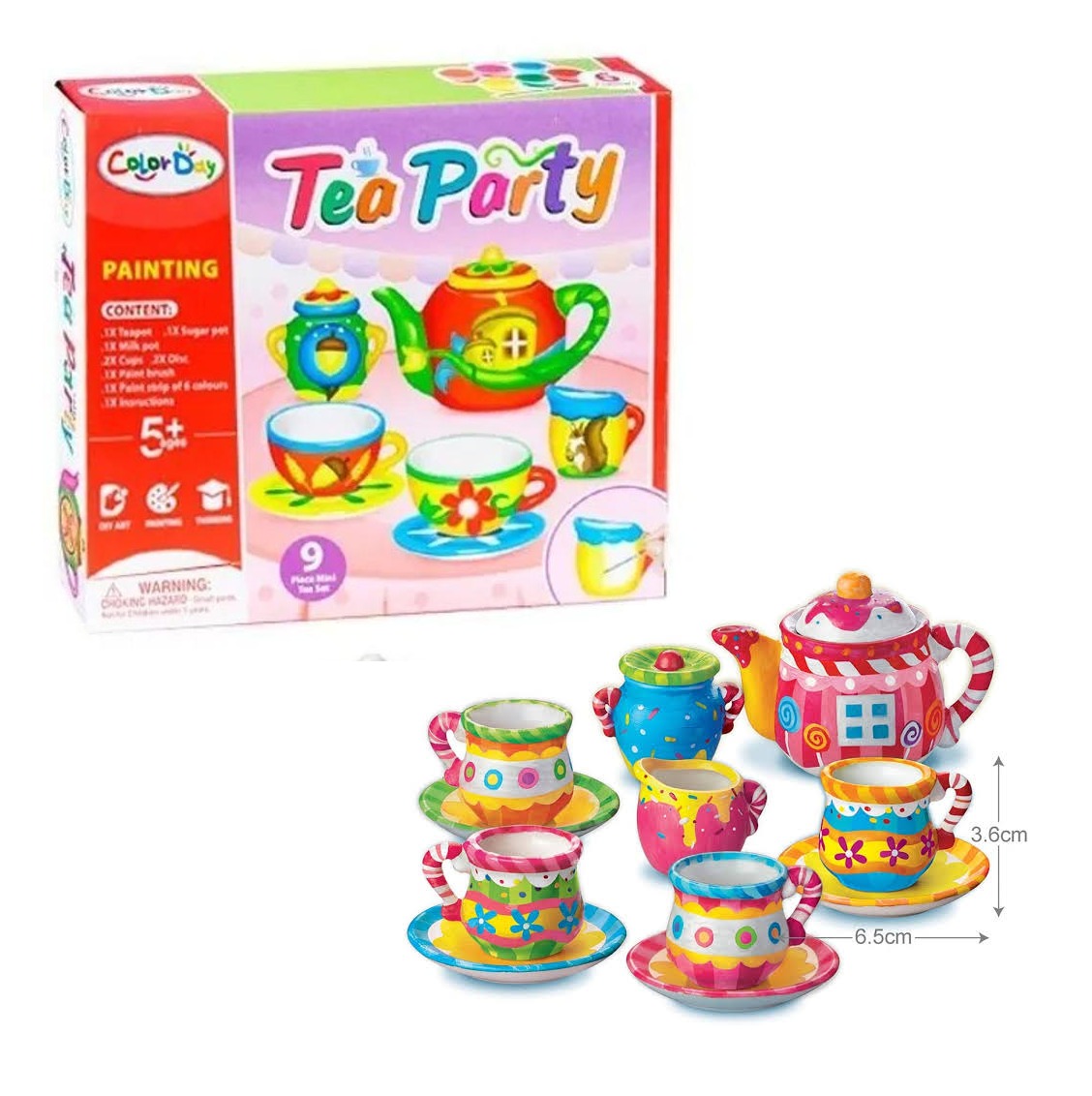 DIY Tea Party Ceramic Painting Kit - 152